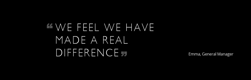 We Feel We Have Made A Real Difference