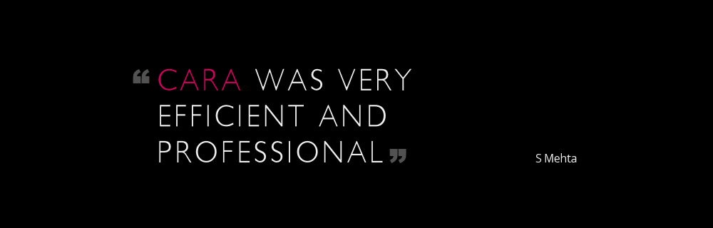 Cara was very efficient and very professional.